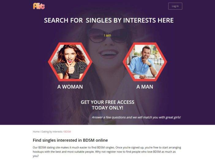 Flirt.com Main Page