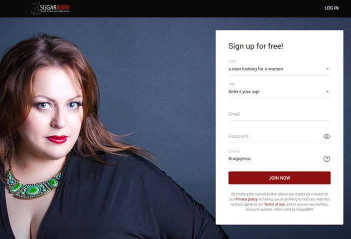 SugarBBW.com Main Page